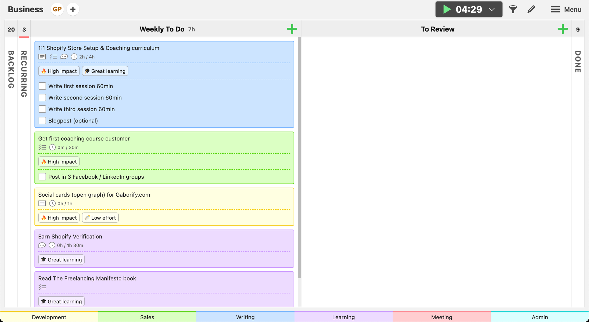 Week #8: Start small